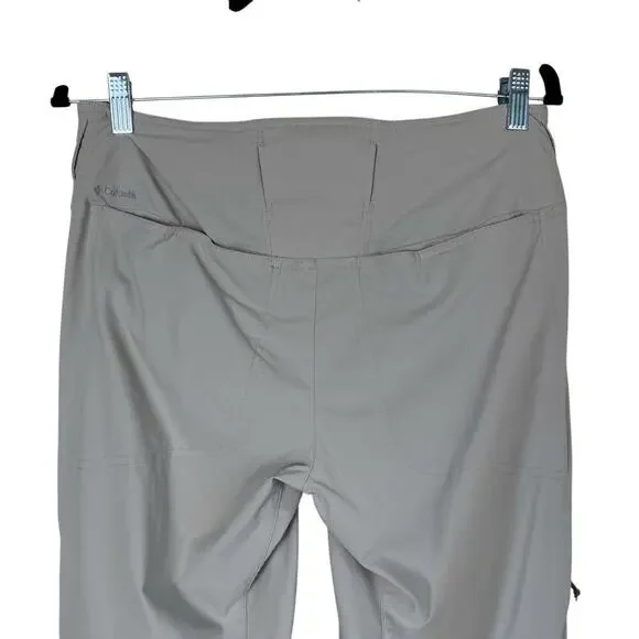 Columbia Womens Saturday Trail II Convertible Hiking Pants Cream/Tan Lightweight - Picture 6 of 16